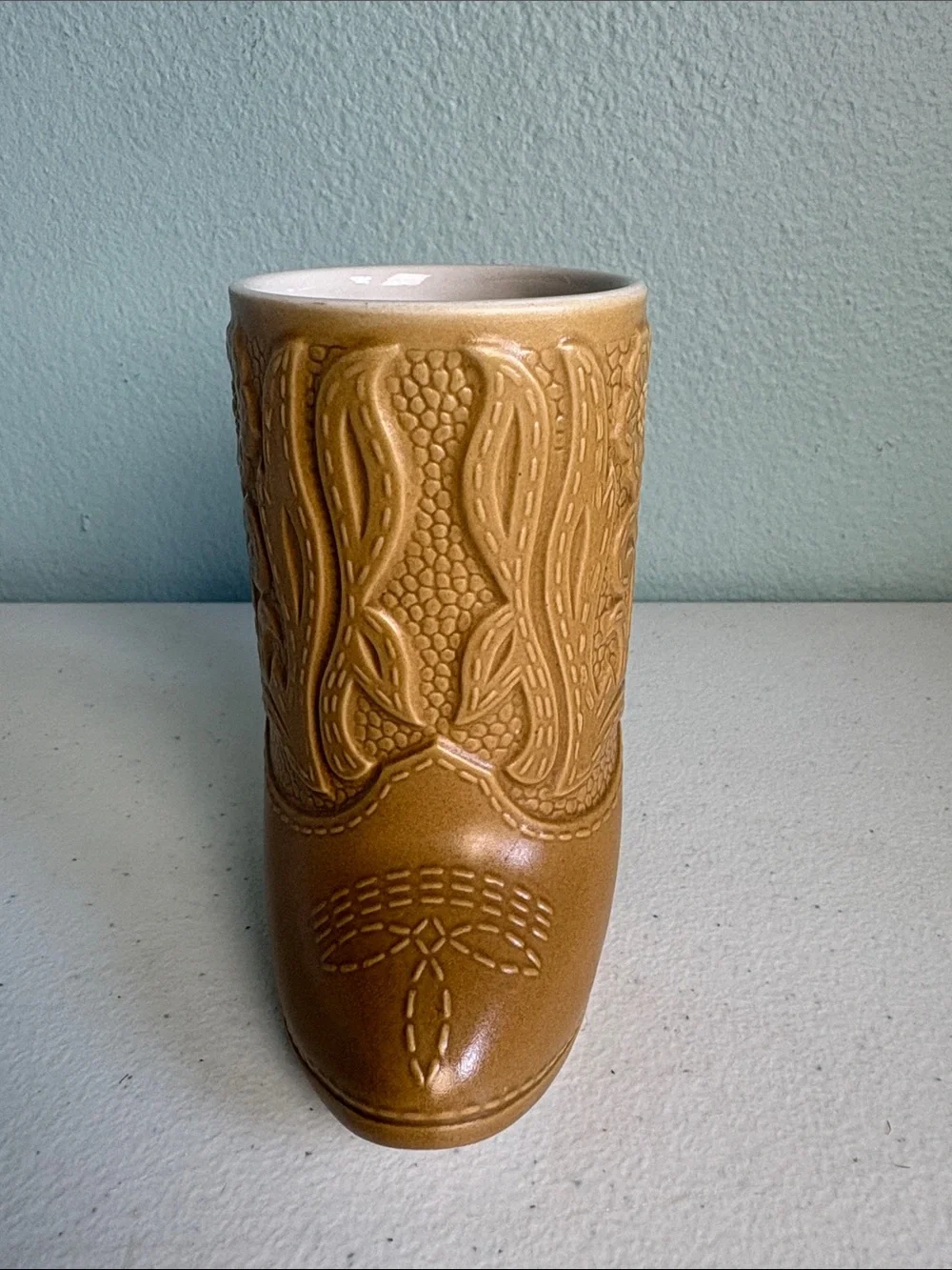 Vintage 1960’s Ceramarte Cowboy Boot Shaped Ceramic Mug from Brazil